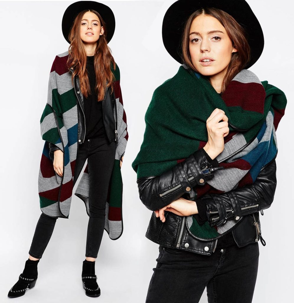 tendenza blanket scarf sciarpa coperta