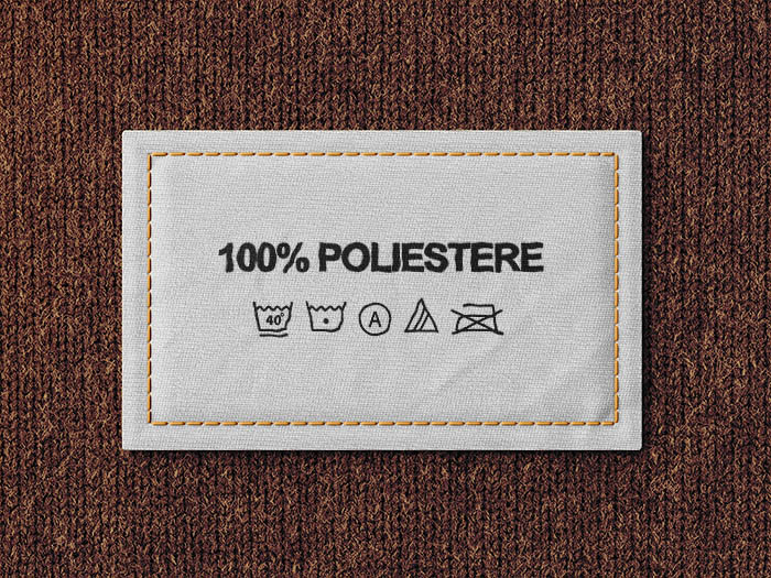 poliestere tessuto puzza